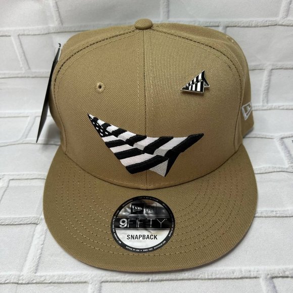 Paper Planes Roc Nation 9Fifty New Era Hat Snapback Cap Jay-Z with pin Brown - Picture 1 of 6
